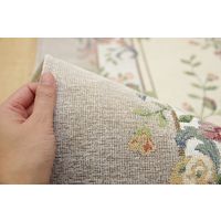 萩原 ゴブランシェニールラグ ブーケ 約幅2000×奥行2500mm ベージュ 240612814 1枚（直送品）