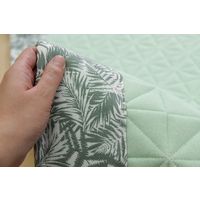 萩原 麻の葉キルトラグ ボタリラ 約幅1300×奥行1850mm グリーン 240613706 1枚（直送品）