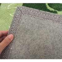 萩原 インテリアマット ステラ 約幅550×奥行850mm グリーン 270049316 1枚（直送品）