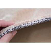 萩原 インテリアマット ステラ 約幅550×奥行850mm ベージュ 270049314 1枚（直送品）