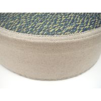 萩原 い草高座クッション シャイン 約幅400×奥行400×高さ120mm ブルー 81938716 1個（直送品）