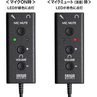 サンワサプライ USBオーディオ変換アダプタ(TypeC) MM-ADUSBTC1 1個