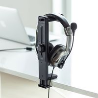 サンワサプライ 回転式2WAYヘッドホンスタンド PDA-STN25BK 1個