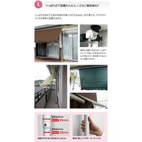 イケヒコ・コーポレーション 日よけスクリーン＆ブラインドDX すだれ付き 310幅 ブラウン 0331730（直送品）