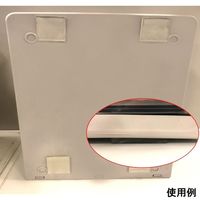 プロセブン プロセブン耐震マット クリア 40×40mm 4枚入 P-N40C 1袋(4枚) 63-1828-57（直送品）