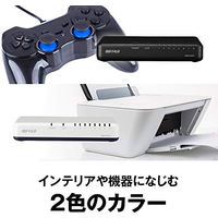 バッファロー Giga 8ポート スイッチングハブ 電源外付け LSW6-GT-8EP/BK