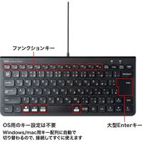 サンワサプライ USBスリムキーボード SKB-SL32BK 1個