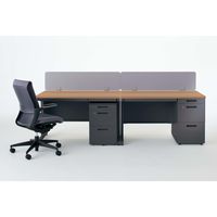 【組立設置込】コクヨ インベントデスク INVENT 平机 幅1200×奥行600×高さ700mm ホワイト/ラスティックミディアム 1台（直送品）