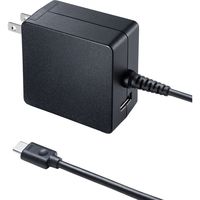 サンワサプライ USB Power Delivery対応AC充電器(PD60W・TypeCケーブル一体型) ACA-PD65BK 1個
