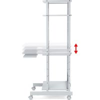 サンワサプライ パソコンラック 幅500×奥行700×高さ1400mm ホワイト RAC-EC11N 1台（直送品）