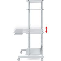 サンワサプライ パソコンラック 幅650×奥行700×高さ1400mm ホワイト RAC-EC12N 1台（直送品）