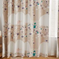 スミノエ MOOMIN セミオーダー カーテン ソフトメロディー 2800×1700mm ベージュ 1セット(2枚入)（直送品）