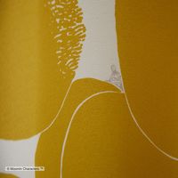 スミノエ MOOMIN セミオーダー カーテン ロックパターン 2600×1150mm イエロー 1セット(2枚入)（直送品）