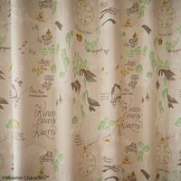 スミノエ MOOMIN セミオーダー カーテン ムーミン谷の地図 3000×1450mm アイボリー 1セット(2枚入)（直送品）