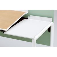 【組立設置込】コクヨ アプティス デスク 両面トレータイプ 幅1425×奥行1400×高さ720mm ブラウンウォールナット×ブラック 1台（直送品）