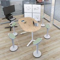 【設置込】コクヨ 昇降スツール ジョイン ホワイトグレー×オパールグリーン 1脚（直送品）