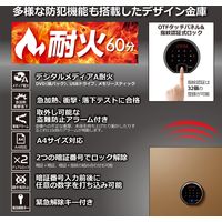 【設置込】ディプロマット ビヨンド プレミアム耐火金庫 60分耐火 36L メタリックシルバー BY500MS 1台（直送品）