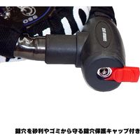 【バイク用品】大阪繊維資材 GUARDIAN LOCK ハードワイヤー・ビッグ ブルー 1000mm IMA95303 1本（直送品）