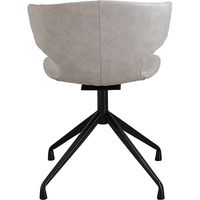 【軒先渡し】東馬 アーマー ラウンドチェア グレイ 54671450 1脚（直送品）