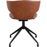 【軒先渡し】東馬 アーマー ラウンドチェア キャメル 54671460 1脚（直送品）