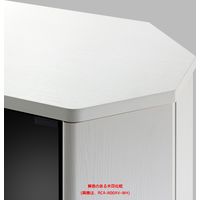 【軒先渡し】朝日木材加工 コーナーミドルテレビ台 ラシーヌ 幅1000×奥行390×高さ738mm ホワイト 1台（直送品）