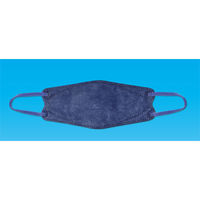 3D立体型やさしいマスク 標準 ネイビー 5枚入 ３袋セット DN05-AS 1セット（3袋） エスパック（直送品）