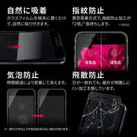MSソリューションズ iPhone SE 第3/第2世代/8/7/6s/6 ガラスフィルム 覗き見防止 LP-ISS22FGFN36 1個