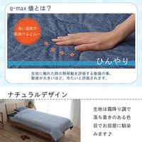 イケヒコ フリッシュ 肌掛けふとん 1650×1850mm ネイビー 1192120370208 1枚（直送品）