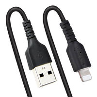 Startech.com 高耐久Lightning-USB-Aケーブル 1m コイル(伸縮)型/ブラック/アラミド繊維補強/MFi認証 RUSB2ALT1MBC