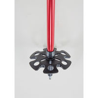 ファミリー・ライフ ハートフルウェルフェア 伸縮式ウォーキングポール2本組 レッド 0402120 1個