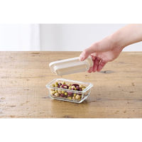 アイリスオーヤマ 耐熱ガラス容器 ホワイト TGS-8S 1セット(8点入)