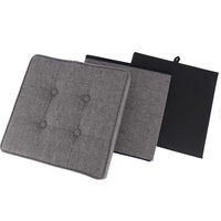 不二貿易 ディノ ボックススツール ヘリンボーン 幅380×奥行380×高さ400mm グレー 85848 1セット(2台入)（直送品）