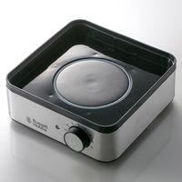 大石アンドアソシエイツ ラッセルホブス ミニスチーマー シルバー コンパクト スクエア型 温野菜 7910JP 1台（直送品）