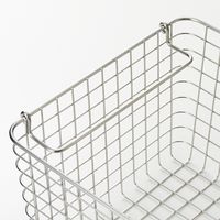 【まとめ買いセット】無印良品 ステンレスワイヤーバスケット4 約幅37×奥行26×高さ18cm 1セット（4個） 良品計画