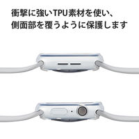 アップルウォッチ 保護ケース バンパー Series 6、5、4、SE 44mm クリア AW-20MBPUCR エレコム 1個