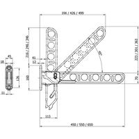New Hikari (ニューヒカリ） ランドリーホルダー 650mm ホワイト+取付用コーチスクリュー8×65 セット品 12セット（直送品）