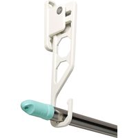 New Hikari (ニューヒカリ） ランドリーホルダーミニ 295 ホワイト+取付用コーチスクリュー8×90 セット品 10セット（直送品）