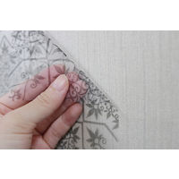 明和グラビア リノベウォール メッシュタイプレース柄WAL-03 ブラック 90cm×2.5m　1本（直送品）