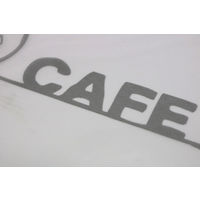 明和グラビア リノベウォール メッシュタイプ カフェ柄WAL-04ブラック 22cm×1.8m　1本（直送品）