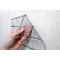 明和グラビア リノベウォール メッシュタイプ レンガ柄WAL-01ブラック 90cm×2.5m　1本（直送品）