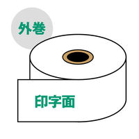 【感熱紙】レジロール　中保存　幅58ｍｍ×外径80ｍｍ　1パック（5巻入）（わけあり品）