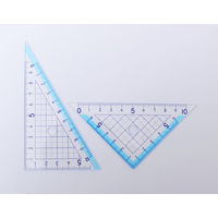 サンフレイムジャパン 三角定規 10cm 500-2247 1セット(10個)（直送品）