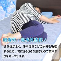 iiもの本舗 接触冷感 敷パッド シングルサイズ ストライプネイビー 4589596693637 1枚×3セット（直送品）