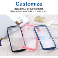 AQUOS wish ケース カバー 耐衝撃背面クリアケース AIR ブラック（直送品）