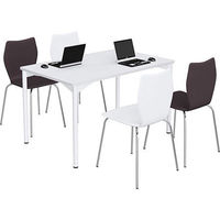 【軒先渡し】リーフジャパン レザーチェア ブラウン 1脚（直送品）