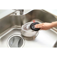 シンク洗いタワシ 排水口・三角コーナーにも 3個