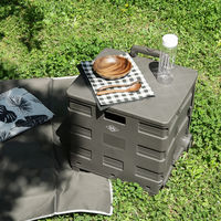 不二貿易 フォールディングキャリーカート L 蓋付き KH 86442 1個