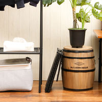 フォールディングストレージスツール ST04 BK 86105 1セット（4台入） 不二貿易（直送品）