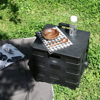 不二貿易 フォールディングキャリーカート L 蓋付き BK 86443 1個