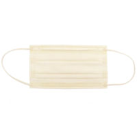 高機能99％カット カラー不織布マスク ふつうサイズ ベージュ 50枚入　1箱(50枚入)×10セット ヒロ・コーポレーション（直送品）